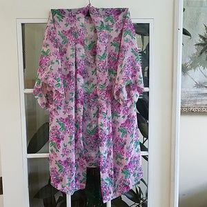 Forever 21 floral kimino cardigan sz small
